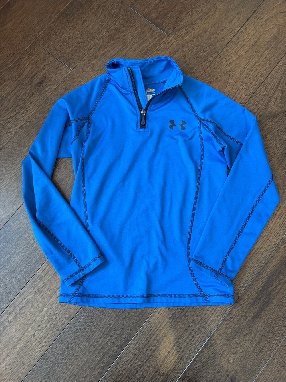 Under Armour Boys Blue Half-Zip Performance Top Size Small - C26-040